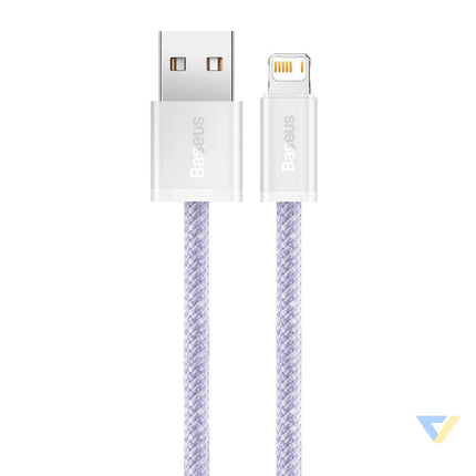 USB cable for Lightning Baseus Dynamic 2 Series 2.4A 2m (purple) USB to Lightning