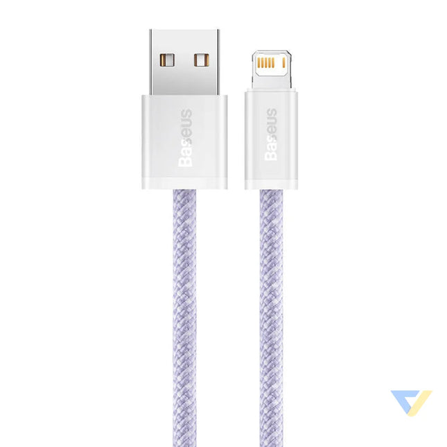 USB cable for Lightning Baseus Dynamic 2 Series 2.4A 2m (purple) USB to Lightning