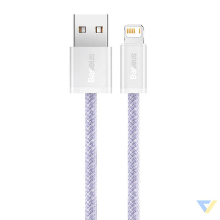 USB cable for Lightning Baseus Dynamic 2 Series 2.4A 2m (purple) USB to Lightning