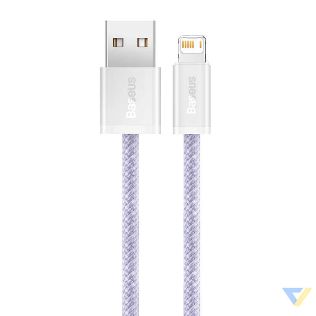 USB cable for Lightning Baseus Dynamic 2 Series 2.4A 2m (purple) USB to Lightning
