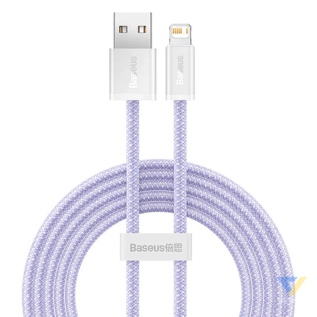 USB cable for Lightning Baseus Dynamic 2 Series 2.4A 2m (purple) USB to Lightning