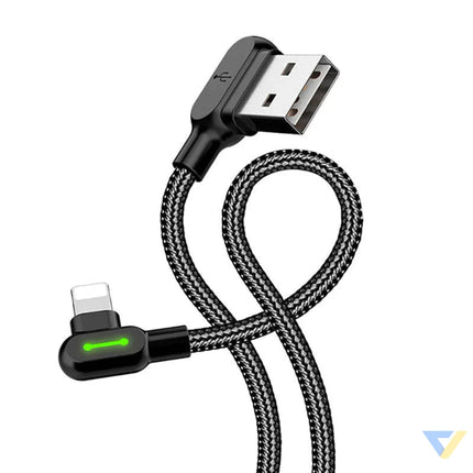 USB to Lightning cable Mcdodo CA 4679 angled 3m (black) USB to Lightning