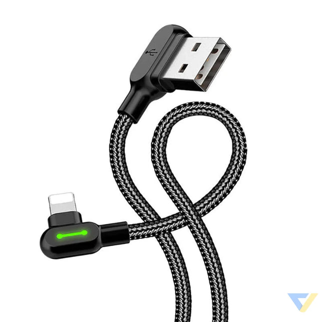 USB to Lightning cable Mcdodo CA 4679 angled 3m (black) USB to Lightning