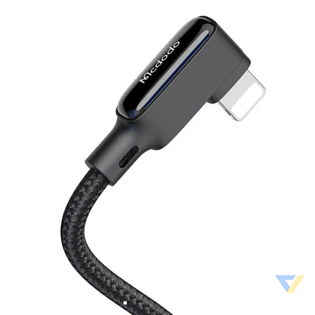 USB to Lightning cable Mcdodo CA 7300 angled 1.8m (black) USB to Lightning