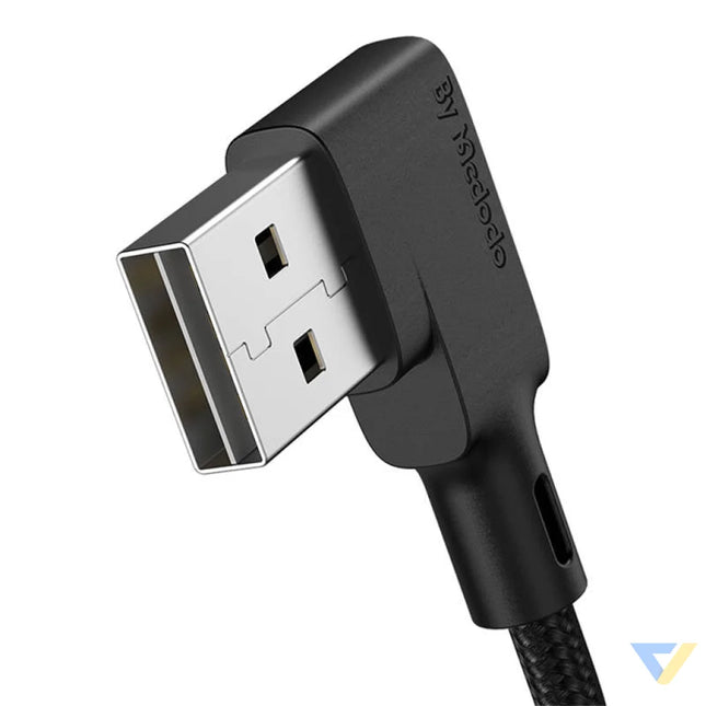 USB to Lightning cable Mcdodo CA 7300 angled 1.8m (black) USB to Lightning