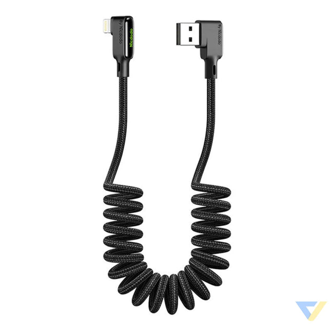 USB to Lightning cable Mcdodo CA 7300 angled 1.8m (black) USB to Lightning