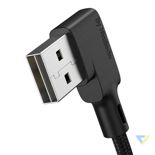 USB to Lightning cable Mcdodo CA 7300 angled 1.8m (black) USB to Lightning