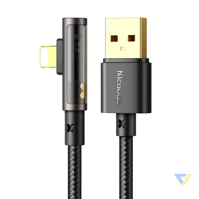 USB to lightning prism 90 degree cable Mcdodo CA 3511 1.8m (black) USB to Lightning