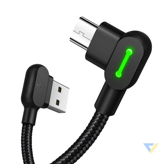 USB to Micro USB Cable Mcdodo CA 5280 LED 3m (Black) USB to Micro USB