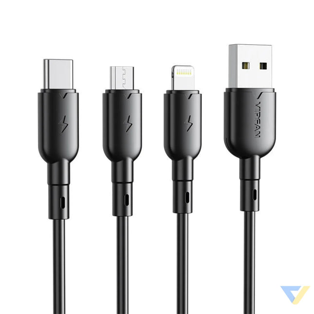 USB to Micro USB cable VFAN Colorful X11 3A 1m (black) USB to Micro USB