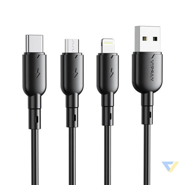 USB to Micro USB cable VFAN Colorful X11 3A 1m (black) USB to Micro USB