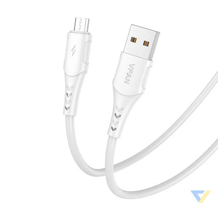 USB to Micro USB cable VFAN Colorful X12 3A 1m (white) USB to Micro USB