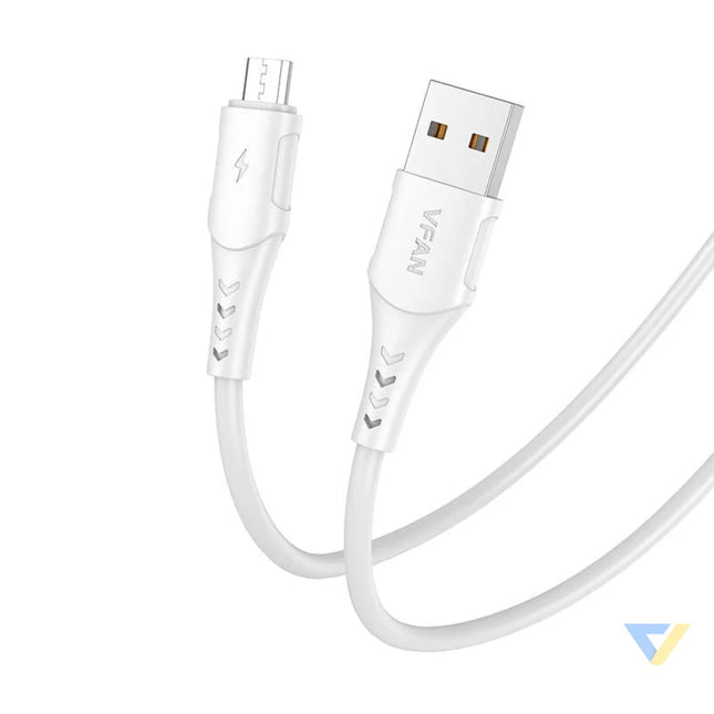 USB to Micro USB cable VFAN Colorful X12 3A 1m (white) USB to Micro USB