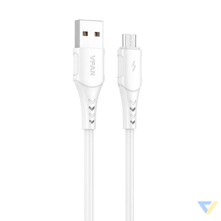 USB to Micro USB cable VFAN Colorful X12 3A 1m (white) USB to Micro USB