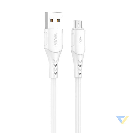 USB to Micro USB cable VFAN Colorful X12 3A 1m (white) USB to Micro USB