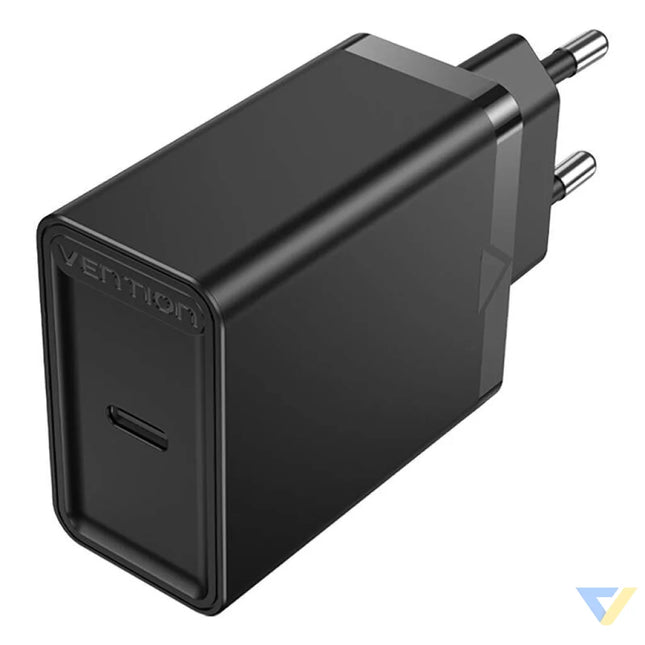 Vention FAIB0 EU USB C 30W wall charger (black) mains chargers