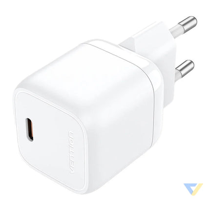 Vention FAKW0 EU USB C GaN power charger (30W) (white) mains chargers