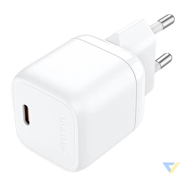 Vention FAKW0 EU USB C GaN power charger (30W) (white) mains chargers
