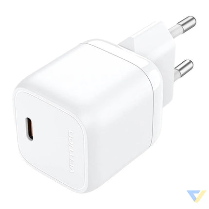 Vention FAKW0 EU USB C GaN power charger (30W) (white) mains chargers