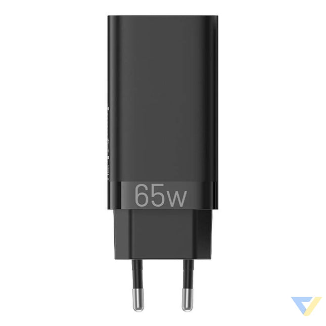 Vention FEDB0 EU 2xUSB C 1xUSB A 65W/30W/30W GaN network charger (black) mains chargers