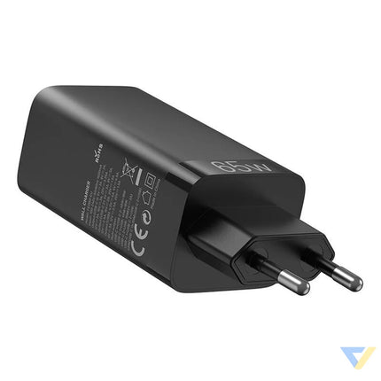 Vention FEDB0 EU 2xUSB C 1xUSB A 65W/30W/30W GaN network charger (black) mains chargers