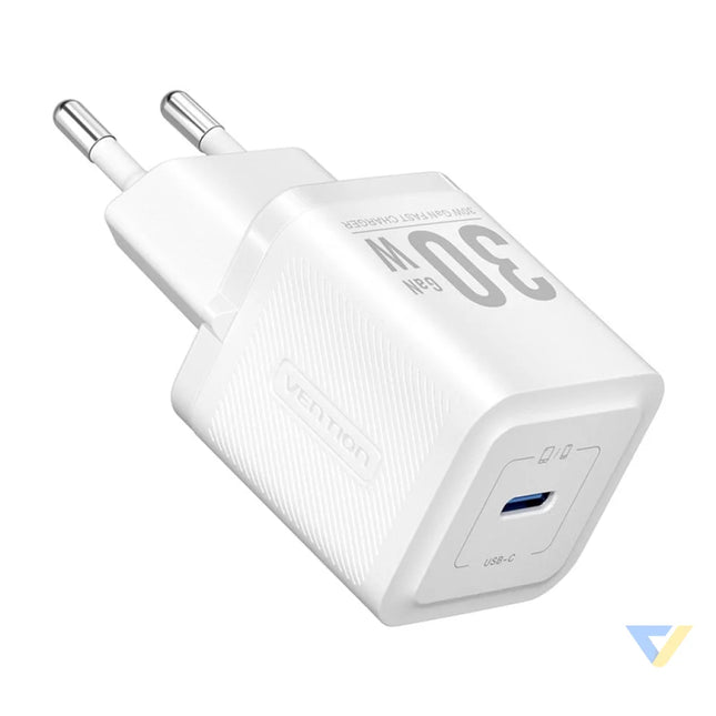 Vention FEZB0 EU USB C GaN network charger (30W) (white) mains chargers