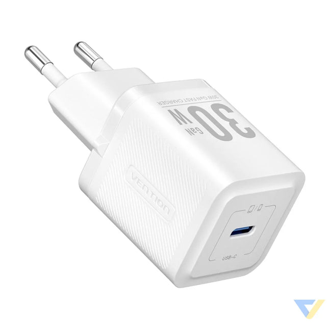 Vention FEZB0 EU USB C GaN network charger (30W) (white) mains chargers