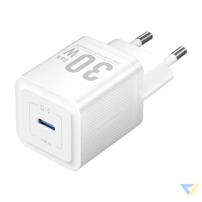 Vention FEZB0 EU USB C GaN network charger (30W) (white) mains chargers