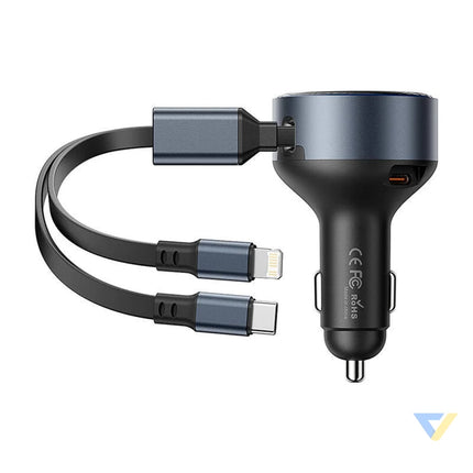 Vention FFOB0 USB C car charger + USB C/Lightning 30W cable Car chargers