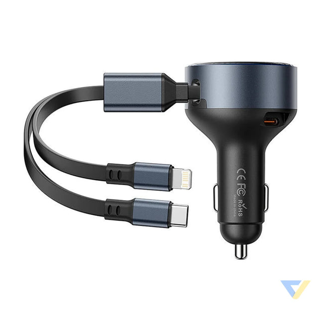 Vention FFOB0 USB C car charger + USB C/Lightning 30W cable Car chargers