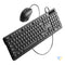 Vention KTCB0 EN Wired Keyboard + Mouse + Mouse Pad Set (Black) Mice keyboards