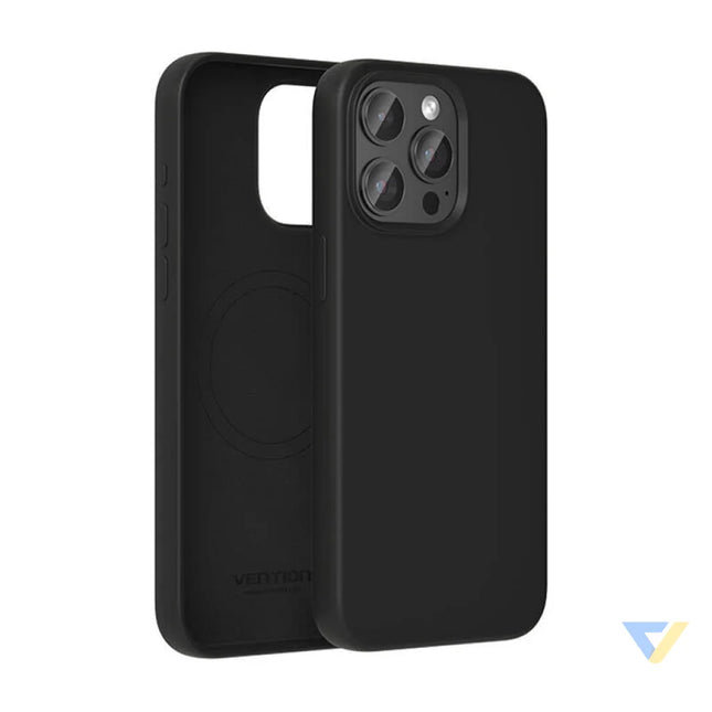 Vention KUFB0 30 Silicone Case for iPhone 15 Pro (black) Protective cases for smartphones