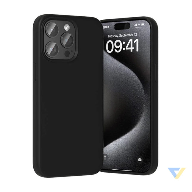 Vention KUFB0 30 Silicone Case for iPhone 15 Pro (black) Protective cases for smartphones