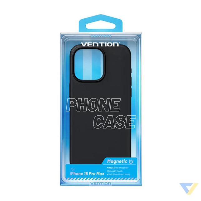 Vention KUFB0 40 Silicone Case for iPhone 15 Pro Max (black) Protective cases for smartphones