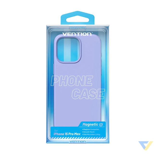 Vention KUFV0 40 Silicone Case for iPhone 15 Pro Max (purple) Protective cases for smartphones