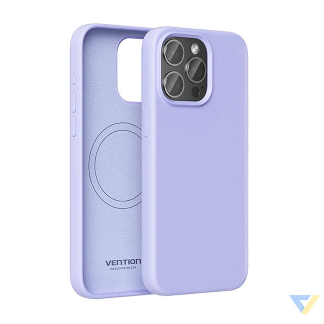 Vention KUFV0 40 Silicone Case for iPhone 15 Pro Max (purple) Protective cases for smartphones