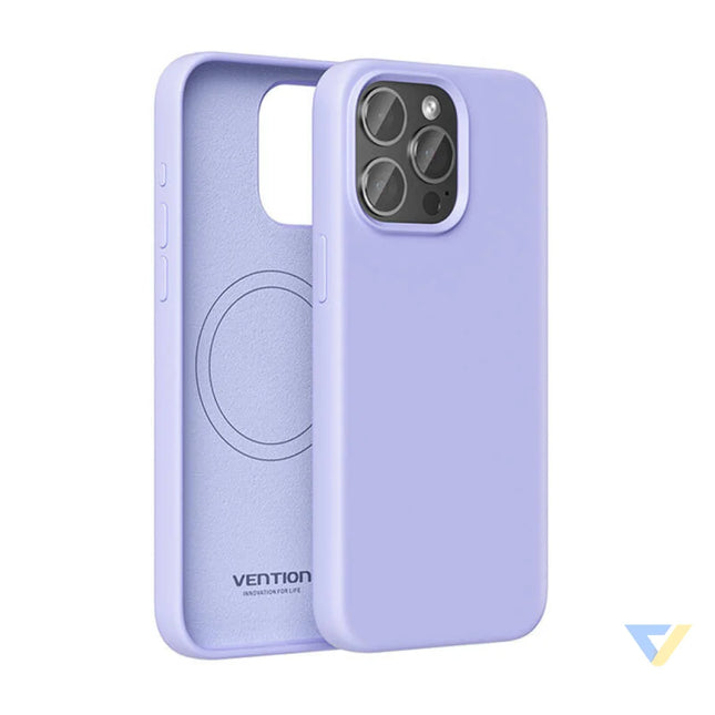 Vention KUFV0 40 Silicone Case for iPhone 15 Pro Max (purple) Protective cases for smartphones