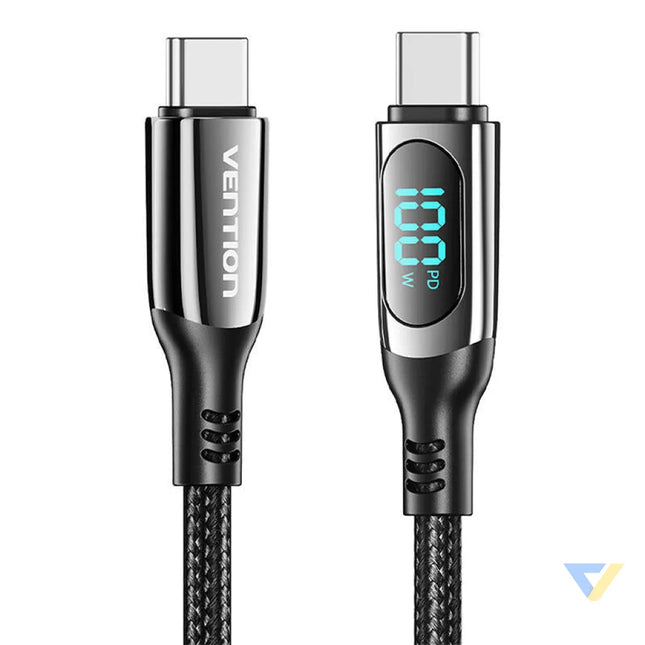 Vention TAYBAV USB 2.0 C C 100 W 5A 1.2M USB cable (black) USB C to USB C
