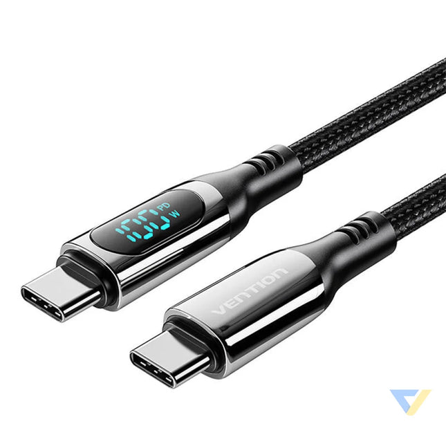 Vention TAYBAV USB 2.0 C C 100 W 5A 1.2M USB cable (black) USB C to USB C