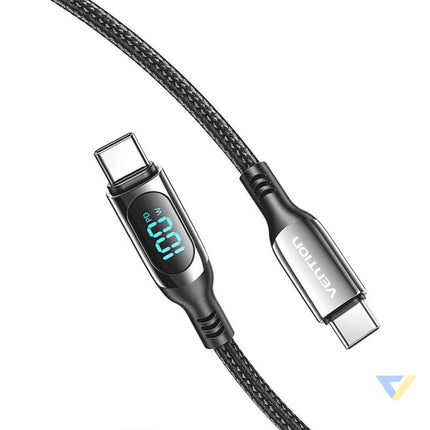 Vention TAYBAV USB 2.0 C C 100 W 5A 1.2M USB cable (black) USB C to USB C