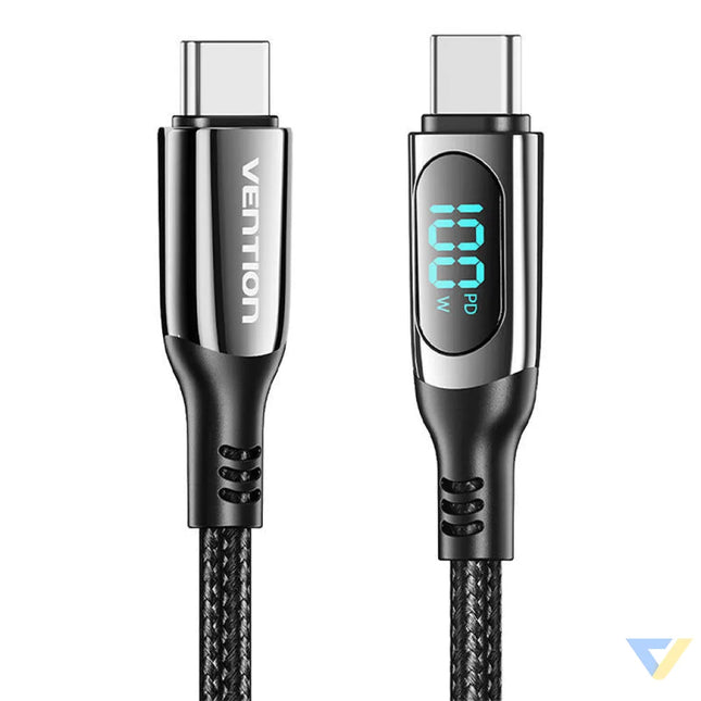 Vention TAYBAV USB 2.0 C C 100 W 5A 1.2M USB cable (black) USB C to USB C