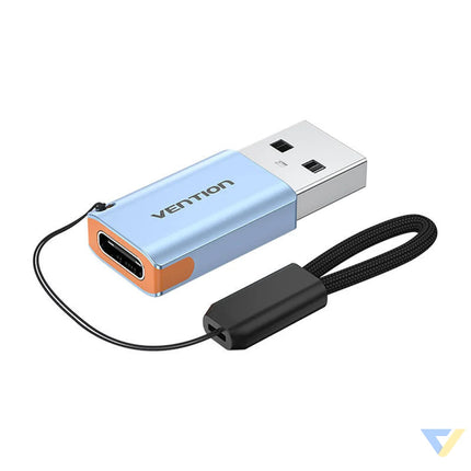 Vention USB adapter CUAH0 USB A 3.1 male to USB C female (gray) Adapters connectors and converters
