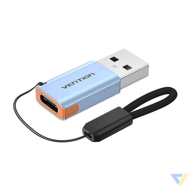 Vention USB adapter CUAH0 USB A 3.1 male to USB C female (gray) Adapters connectors and converters