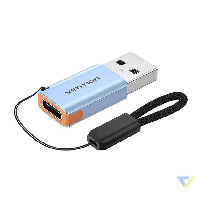 Vention USB adapter CUAH0 USB A 3.1 male to USB C female (gray) Adapters connectors and converters