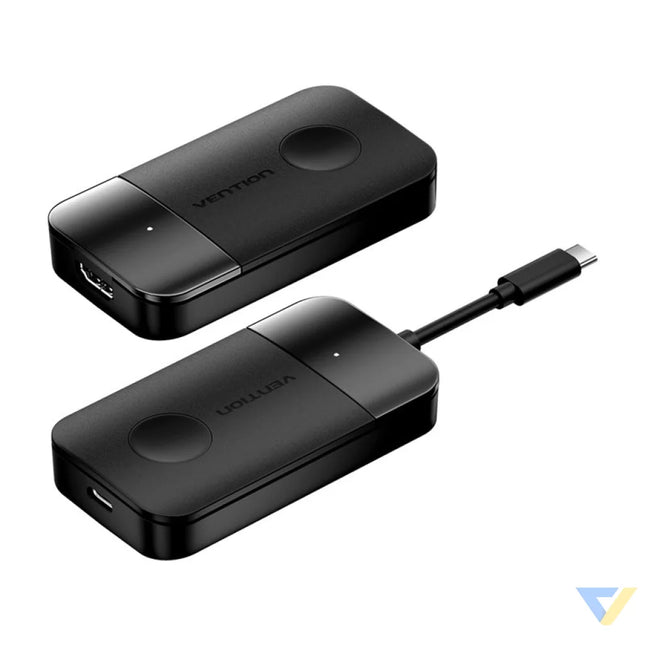 Vention USB C to HDMI wireless transmitter/receiver 0.15m (black) Adapters connectors and converters