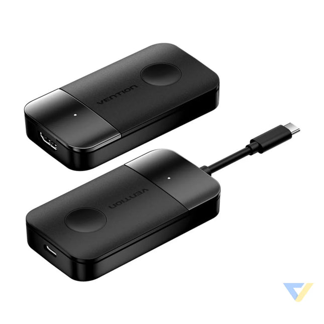 Vention USB C to HDMI wireless transmitter/receiver 0.15m (black) Adapters connectors and converters
