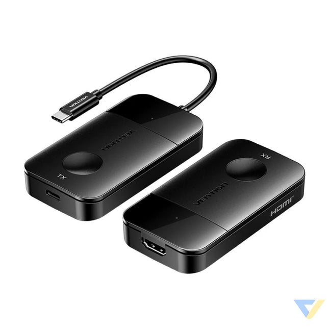 Vention USB C to HDMI wireless transmitter/receiver 0.15m (black) Adapters connectors and converters