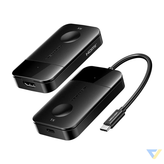 Vention USB C to HDMI wireless transmitter/receiver 0.15m (black) Adapters connectors and converters