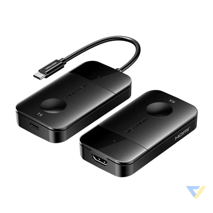 Vention USB C to HDMI wireless transmitter/receiver 0.15m (black) Adapters connectors and converters