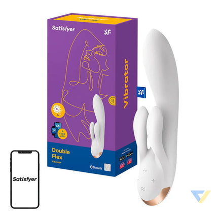 Vibrator Satisfyer Double Flex with App (White) Vibrators